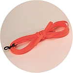 Herm Sprenger Orange BioThane and Black Stainless Steel Tracking Lead